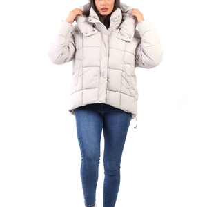 Nouvelle arrivée, veste matelassée d'hiver pour femmes, col montant, fermeture éclair, manches longues, veste matelassée tendance pour femmes, service OEM - Product Image 1