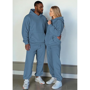 Mens Cotton Casual Tracksuit Outfit <b>Set</b> Sweatshirt Jogger Pants Sportswear Daily Comfort Wear Style - Product Image 4