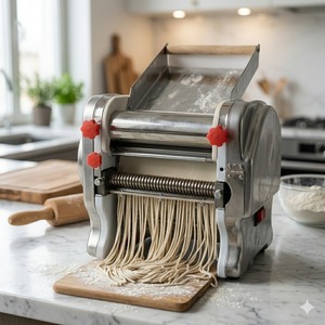 Máquina Eléctrica Industrial Pequeña para Hacer Fideos Sudex, Semiautomática, con Motor de Aluminio, para Uso Comercial, Producción de Pasta Fresca - Product Image 4