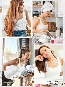 Débardeurs pour femmes Aura Square, débardeurs sans manches à col carré, sous-vêtements pour femmes, débardeurs en coton doux extensible, coupe ajustée, pour superposition - Product Image 4
