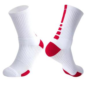 <b>Men's</b> Solid Polyamide Athletic Crew <b>Socks</b> with Cuff Logo Knitted Breathable <b>Sports</b> Summer Compression <b>Socks</b> - Product Image 4