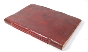 High Quality Brown Genuine <b>Leather</b> Handmade Sketchbook Blank Lined Journal Gift Hard Cover 80 <b>Sheets</b> - Product Image 2
