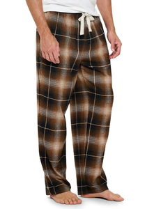 Women's Streetwear Cotton Wide Leg Flannel Pajama Set High Quality Eco-Friendly Heavyweight Casual Winter Soft Touch Long Length - Product Image 3