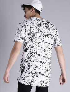 Chemise décontractée blanche à manches courtes pour homme, double boutonnage, couleur unie, sans col, 100 % coton tricoté, écologique, ODM, pour l'été - Product Image 4