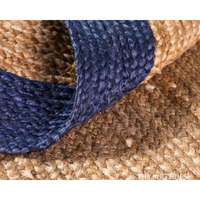 Tapis de table pliable en jute et herbe de mer, fait main, imperméable, épaisseur moyenne, design simple, écologique et durable, pour la maison