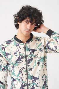 Casual Fitted Blank Two Piece Tracksuits for Men Custom Sweatsuit Set Unisex Vintage Training <b>Jogging</b> Wear With Zipper - Product Image 3