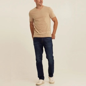 Camisetas Casuales de Cuello en V para Hombre, Corte Ajustado, Transpirables, 100% Algodón, Manga Corta, Lisas para Impresión Digital, Secado Rápido, Ecológicas, 210g - Product Image 6