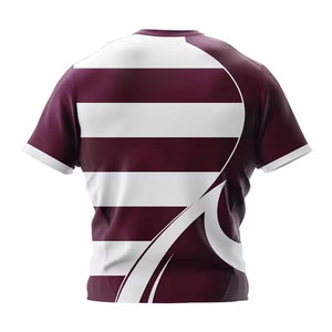 Ensemble uniforme de rugby officiel pour hommes, maillot à manches courtes et short, tissu polyester léger et respirant pour l'entraînement et les matchs - Product Image 5