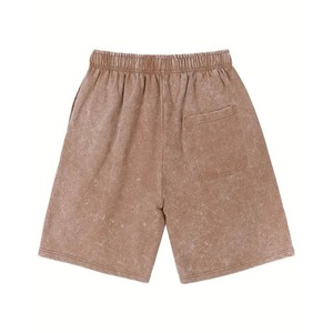 Ensemble T-shirt et short délavé OEM avec logo personnalisé – Tenue décontractée et sportive pour homme - Product Image 5