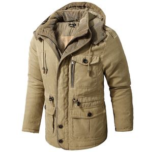 Chándal Deportivo de Invierno para Hombre, de Tela Resistente de Poliéster/Algodón, Chaqueta con Cremallera Completa, Transpirable, Color Sólido - Product Image 6