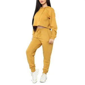 Affordable Price Low MOQ Plus Size Women Casual Jogger Tracksuit <b>set</b> Custom Logo Casual Wear Fashionable Cotton Tracksuit - Product Image 1