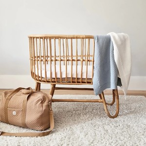 Lit bébé en rotin, design magnifique, berceau pour enfant, excellente qualité, lits bébé en cannage naturel. - Product Image 5