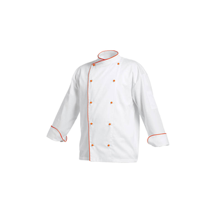 Exportateur indien Manteau de chef blanc personnalisé 100% pur coton Uniforme de restaurant Veste de chef unisexe - Product Image 5