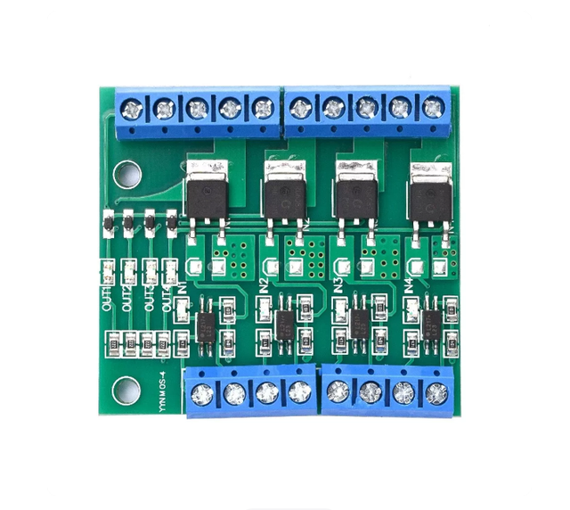 4-channel MOSFET/Field Effect Transistor Module Amplification Circuit Board / Driver Module 4-channel Optocoupler Isolation DC