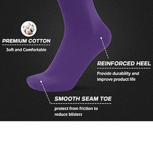 Paquete de 10 Calcetines Deportivos Morados |   Calcetines de algodón suave para uso diario |   Calcetines Casuales Cómodos |   Calcetines Lisos Unisex |   Conjunto de Calcetines al por Mayor - Product Image 6