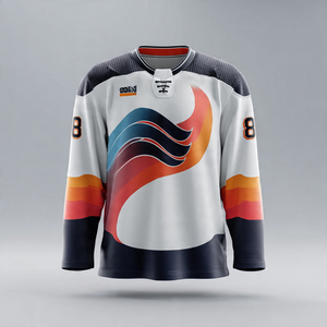 High Quality Men's Ice Hockey Wear Sublimated Ice Hockey Jerseys Custom Reversible Hockey Jerseys Perfect For Training Wholesale - Product Image 3