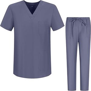 Uniformes Médicos Unisex de Manga Corta, Diseño Deportivo, Tallas Grandes, Color Blanco, para Hospital, Enfermería, OEM - Product Image 4