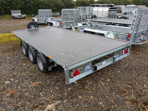 Remolque de Plataforma de Servicio Pesado, Venta Directa de Fábrica, Semirremolque para Camión, Transportador de Carga, Estructura de Acero de Alta Resistencia, Fabricación Personalizada - Product Image 2