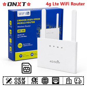 Router WiFi 4G LTE DNXT, Router CPE 4G LTE Cat4 2.4GHz, Router WiFi6 300Mbps, Punto de Acceso, Router LED WAN/LAN, Router 4G LTE para Uso Doméstico - Product Image 1