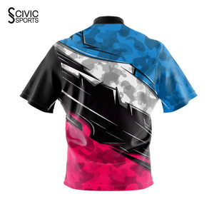 เสื้อเจอร์ซีย์โบว์ลิ่งผ้าสแปนเด็กซ์/คอตตอน แห้งเร็ว ทนทาน ทันสมัย สำหรับผู้ใหญ่ทุกเพศ เหมาะสำหรับการฝึกซ้อมและแข่งขันในคืนลีก - Product Image 6