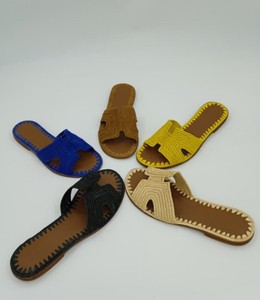 Sandales marocaines en raphia faites à la main pour femmes, sandales de mariage, cadeau artisanal, chaussures d'été, sandales en raphia pour femmes - Product Image 2