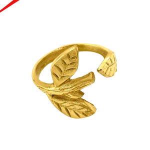 Metal Designer Napkin Ring, Decorative Napkin Ring Designer Leaf Napkin Ring luxury Napkin Ring stylish Napkin Ring - Product Image 3