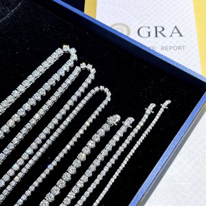 Collier Hip Hop en Moissanite de Qualité Exceptionnelle, Plaqué Or Argent 925, Bijou de Luxe pour Mariage, Fiançailles, Cadeau - Product Image 4