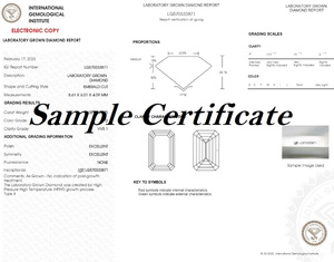 SHRAMAN DIAMOND IGI Certified VVS2 White 4 Carat Emerald Cut Solitaire Synthetic Loose Diamond Lab Grown CVD-HPHT Jewelry Making - Product Image 6