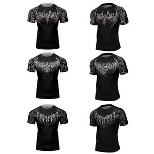 เสื้อยืดพิมพ์ลาย 3 มิติ สำหรับผู้ชาย เสื้อยืดกีฬาแขนสั้นแบบยืดหยุ่นสูง เสื้อยืดรัดรูปสำหรับออกกำลังกาย วิ่ง และฝึกซ้อม - Product Image 2