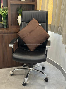 Almohadilla cuadrada de cuero genuino hecha a mano, cojín de cuero de grano completo marrón Vintage, cojín de asiento, Banco de taburete de comedor - Product Image 6