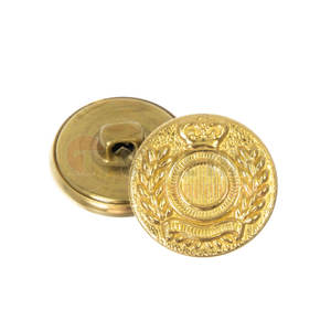 Botones de acero uniformes con orificios para coser, botones de acero de tono personalizado para conjuntos de ropa profesional - Product Image 3