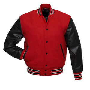 Fully Custom Winter Breathable <b>Patchwork</b> Black Silk/Cotton Varsity <b>Jackets</b> for Mens Custom Embroidery Baseball Varsity <b>Jackets</b> - Product Image 3