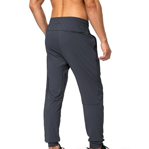 Custom Front And Back Zipper Puller Men Mechanical Stretch Woven Fabric Gym Quality Made <b>Trouser</b> For Gym Anaerobic Exercise - Product Image 4