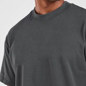 T-shirts en coton blancs pour streetwear, coupe oversize à épaules tombantes, impression personnalisée de haute qualité, t-shirt lourd pour hommes - Product Image 5