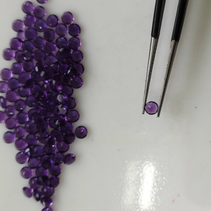Ametyste africaine naturelle, taille brillant ronde 3,5 mm, pierres précieuses de qualité supérieure pour la fabrication de bijoux - Product Image 3