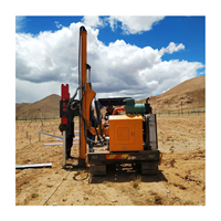 Cadre solaire multifonction 6m Post Crawler Solar Pile Driver Ramming Pounder Machine Pile Driver/