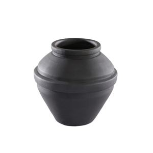 Jarrón de centro de mesa para manualidades, maceta de Metal, jarrón negro mate, estilo rural, florero decorativo, suministros para eventos - Product Image 1