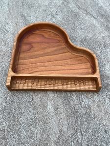 Handmade <b>Heart</b> <b>Shaped</b> Wooden Tray With Piano Keys Design Handmade Decorative Jewelry Holder by Universal Overseas - Product Image 5