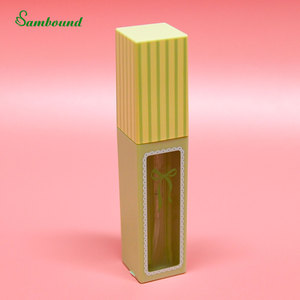 Tubes à gloss à lèvres vides personnalisés par le fabricant avec pinceau, tubes à gloss à lèvres ronds modernes, tubes transparents et réfléchissants de forme carrée - Product Image 5