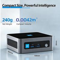 Komputer Mini AI Lokal N100 16GB RAM 512GB SSD Kotak Server AI Pribadi Portabel dengan LLM Lokal untuk Kantor Rumah & Desktop Pelajar