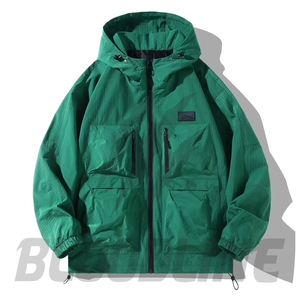 BLOODLINE INTERNATIONAL Men's Color Blocking <b>Waterproof</b> Breathable Windproof Eco-Friendly <b>Thin</b> Puffer <b>Jacket</b> Zipper Closure - Product Image 5