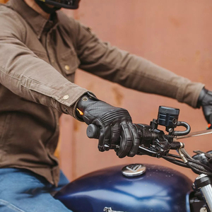 Gants de course professionnels à doigts entiers, antidérapants, compatibles écran tactile, en cuir, pour sports décontractés, fêtes et moto - Product Image 5