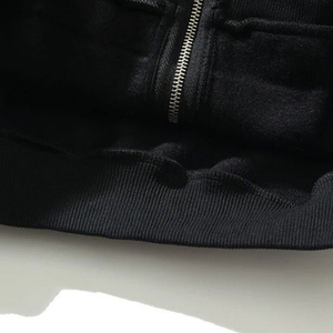 Sweat à capuche unisexe coupe classique en coton 100% tricoté, délavé à l'acide, infroissable, avec double poche, imprimé en relief, style streetwear, pour l'hiver - Product Image 2