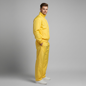 Vêtements streetwear sur mesure, ensemble 2 pièces homme, veste et jogging, color block, usage quotidien, 100% nylon, coupe-vent et imperméable. - Product Image 5