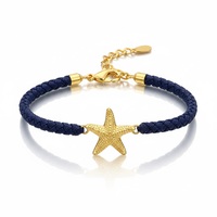 Bracelet de plage en cordon ciré avec breloque chrétienne en zircon plaqué or, personnalisable avec logo, pour femme, idéal comme cadeau souvenir sportif tendance
