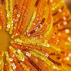 Capelet de soirée vintage doré à sequins et franges, idéal pour les boutiques haut de gamme – Prix direct usine OEM/ODM - Product Image 4