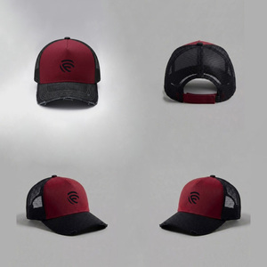 Gorra Trucker de Malla de 5 Paneles con Efecto Desgastado Vintage / Gorra Snapback Retro Lavada Personalizada - Product Image 6