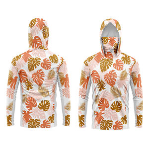 Custom UPF 50+ Design Long Sleeve Anti-Bacterial Quick Dry Fishing Shirts Sublimation Breathable Waterproof Windproof Plus Size - Product Image 3