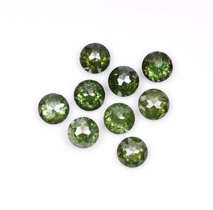 เพชรแท้ธรรมชาติ OM GEMS ขนาด 3.1 มม. สีเขียวเข้มแบบโรสคัท  เพชรเมเลียแฟนซีไลท์  พร้อมใบรับรองสำหรับทำเครื่องประดับ - Product Image 6