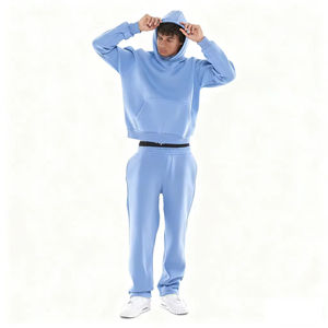 OEM Manufacturer Custom Men Pullover Hoodie Tracksuit Oversized Hoodie <b>Sweatpants</b> <b>Set</b> For Men Unisex Pullover Sweatsuits Vendor - Product Image 1